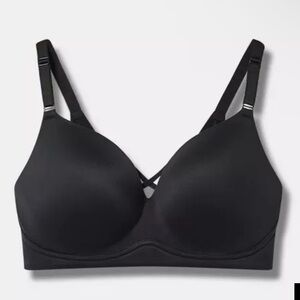 Torrid 360 Back Smoothing Push-Up Plunge Bra | 46D | Black | Wire-Free | NWT